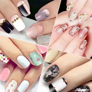 (선택:마)스톤펄 젤네일스티커 셀프팁 3종세트 장식 아트 트립 패치 페디큐어