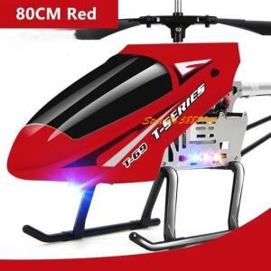 대형 RC 헬리콥터 모델 3.5CH 합금 프레임 낙하 방지 전신 LED 조명 150 미터 원격 제어 장난감 80cm