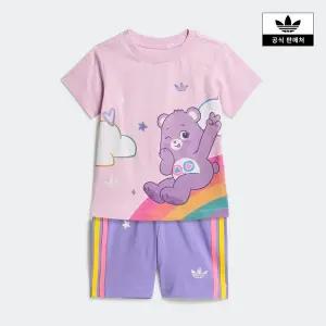 [아디다스키즈](신세계 사우스시티)[adidas kids] (A085-A100) adidas Care Bears 쇼츠 티 세트 (KS4225)