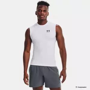 언더아머 UNDER ARMOUR 남성 HeatGear 아머 컴프레션 슬리브리스 1361522-100