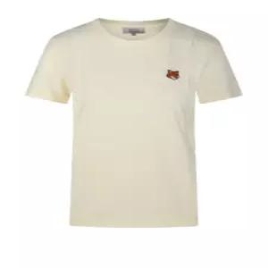 26SS 메종키츠네 폭스 헤드 레귤러 폴로 티셔츠 PW00113KJ70260424 PASTEL YELLOW DOM