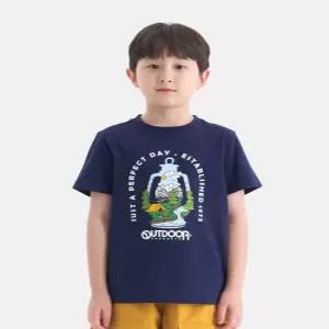 [정상가 35000원] [온라인전용] 그래픽 반팔티셔츠 (네이비) OD262ISS92_NVY