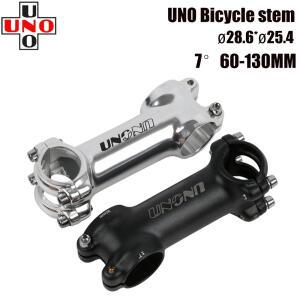 UNO 량 MTB 로드 스템 자전거 포크 마운틴 칼로이 블랙 실버 7 도 28.6 25.4mm 60-130mm