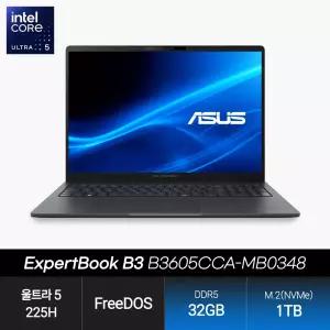 ExpertBook B3 B3605CCA-MB0348 (울트라5 225H/32GB/1TB/FD) 사무용 인강용 노트북 JH