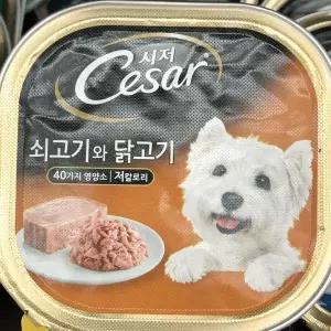 [하프클럽/셀럽하우스]시저 Cesar 쇠고기와 닭고기 애견 반려견 사료 100g