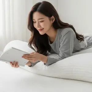순면 누빔 피그먼트워싱 바디필로우 베개커버 롱쿠션 긴베개 커버