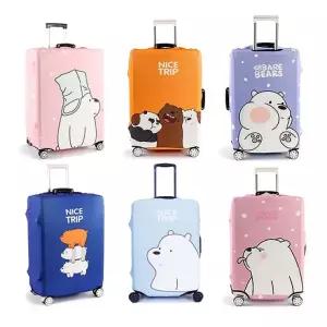 베어 캐릭터 캐리어커버 20인치 24인치 28인치 32인치 오염방지 신축성