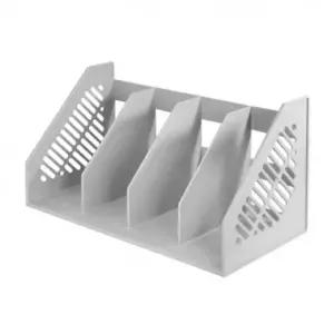 스터닝팩토리 카파맥스 4단책꽂이 91091 회색 450x225x210x106mm 1개입) 책꽂이선반 책상책꽂이 미니책꽂이