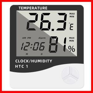HTC-1 LCD 전자 디지털 온도 습도 계량기 가정 실내 야외 기상 관측소 시계