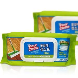 30매 물걸레청소포(실속형) 대형 38x20cm 물티슈