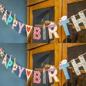 생일파티 가랜드 파티장식 배너