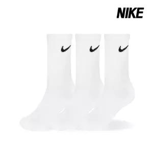 나이키 양말 에브리데이 쿠션 크루삭스 3개입 화이트 SX7664-100