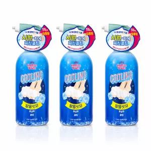 온더바디 코튼풋 발을씻자 풋샴푸 쿨링 알래스카 빙하수 510ml 3개