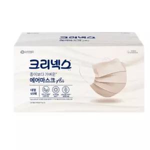 크리넥스 종이보다 가벼운 에어마스크 대형 베이지 45P, 1개