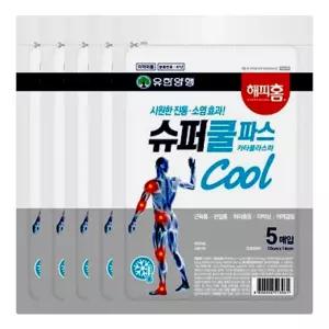 해피홈 슈퍼 쿨파스 5매입 X 5개