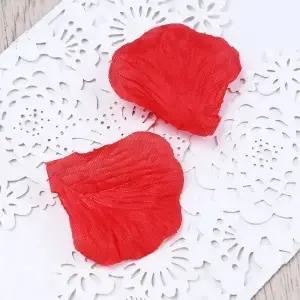 2000개 실크 레드 로즈 꽃잎 인공 실물 같은 웨딩 장식 토스 테이블 재사용 가능한