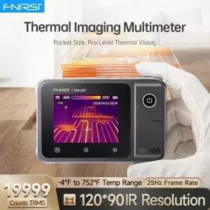 FNIRSI TDM-120/TDM-120P 멀티미터 열 적외선 카메라 테스터 AC 750V/DC 1000V 저항 정전용량 120x90 IR