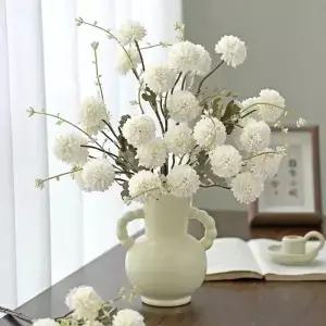 실크 인공 꽃 국화 발렌타인 웨딩 홈 룸 테이블 꽃병 데코라 신부 꽃다발 장식 DIY 선물