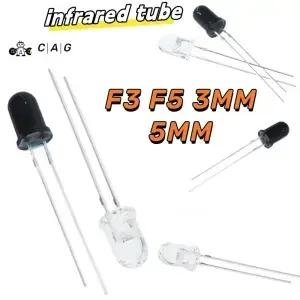 LED 적외선 이미터 및 IR 리시버 다이오드 Arduino용 튜브 F3 F5 3mm 940nm 50 개/100 개
