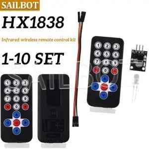 1-10Set HX1838 적외선 원격 제어 모듈 Arduino Raspberry Pi 용 무선 IR 수신기 DIY 키트