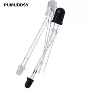 100PCS F3 F5 3MM 940nm LED 적외선 이미 터 및 IR 수신기 다이오드 Arduino PUMUDDSY 용 튜브