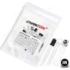 20pcs 5mm 940nm VS1838B IR LED 방출 다이오드 키트 송신기 수신기 적외선 램프 이미 터 포토 트랜지스터