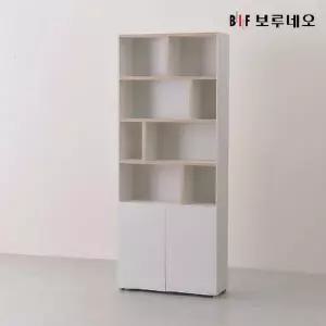 [보루네오하우스]앳홈 데스크 850폭 책장 (화이트)
