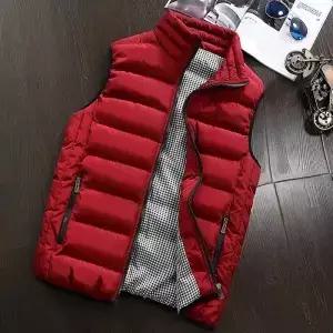 남성 조끼 방풍 자켓 민소매 겨울 캐주얼 코트 다운 코튼 따뜻한 두꺼운 양복 gilet