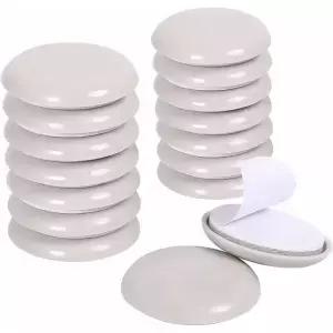 24PCS 라운드 가구 글라이더 자기 접착 이동 슬라이더 바닥 의자 소파 매트 패드 테이블 기본 프로텍터