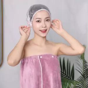 빠른 배송 일회용 비닐 비닐캡 샤워캡 위생모자 헤어캡 100매 DD-10221 위생모 서치D2