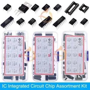 IC 집적 회로 칩 모음 키트 일반적인 CMOS 로직 소켓 세트 DIY 믹스 팩 DIP SMD 시리즈 74HCXX 74LSXX