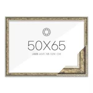 50x65 고급형 보석십자수 패브릭형 액자 슬림 앤틱실버 아크릴 보호필름-스티커판