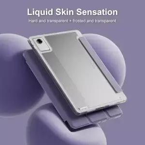 레노버 탭 M11 TB330FU 케이스 용 태블릿 펜 홀더 접이식 스탠드 아크릴 투명 하드 커버 Xiaoxin Pad 2024
