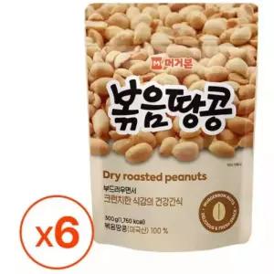 [머거본] 견과류 볶음땅콩 300g x 6봉
