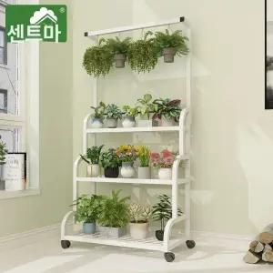 진열대 화분 이동식 인테리어 다층 베란다 행거 정리 화단 발코니 바퀴 행잉플랜트