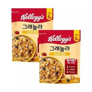 [켈로그] 그래놀라 고소한 현미 500g 2개