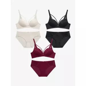 원더브라 하트핏 노와이어 브라팬티 6종 브라3+팬티3 WBW4O091011_T 990652