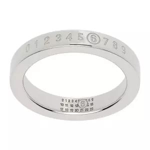 26SS 메종마르지엘라 넘버링 로고 실버 공용 반지 SM6UQ0059 P6469 951