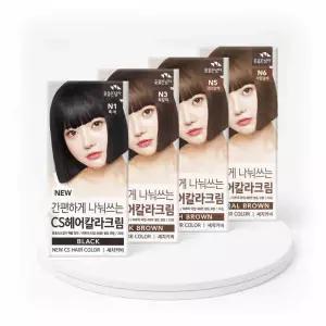 간편하게 나눠쓰는 CS헤어칼라크림 (염색+새치겸용)