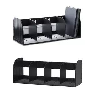 4칸 칸조절 책상 1개 책꽂이 북앤드 55x20.5cm DG