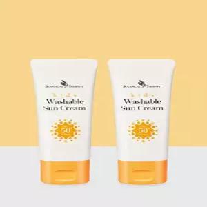 보타니컬테라피 키즈 워셔블 썬크림 유기자차 60ml, 2개