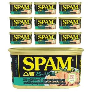 스팸 25% 스펨 라이트 햄 통조림 200g 10개