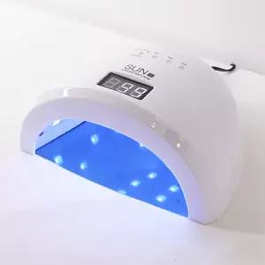 LED UV SUN 1 48W 전문가용 젤 네일 램프 화이트 셀프 레진 경화기 페디