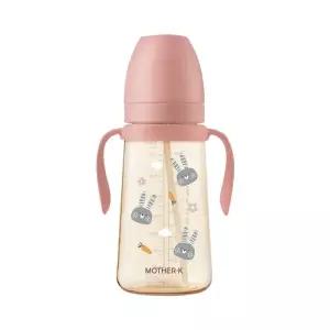마더케이 베이직 PPSU 토끼 빨대컵 300ml_블라썸
