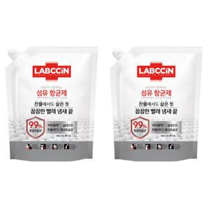 랩신 섬유항균제 실내건조 리필 파우치 솔잎향 2L 2개 BNS
