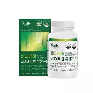 다이어트 앤 유산균 17 가르시니아 날씬 장건강 프로바이오틱스 배변 바디케어 60캡슐