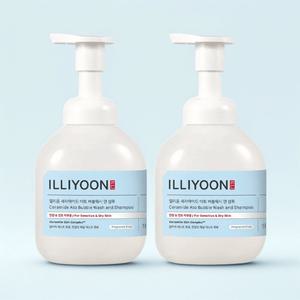 일리윤 세라마이드 아토 버블 워시앤샴푸 400ml 2개