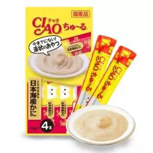 고양이닭가슴살간식 고양이 짜먹는 스틱 닭가슴살 게 4개입 1P 파우치