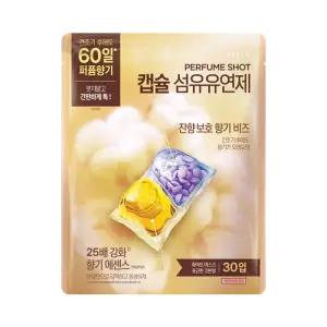 아우라 퍼퓸샷 캡슐섬유유연제 화이트 머스크 30입