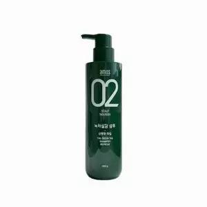 [셀러허브]아모스 녹차실감 샴푸 산뜻한타입 500g 지성 (프레시) x3SET (AD) (S33560668)